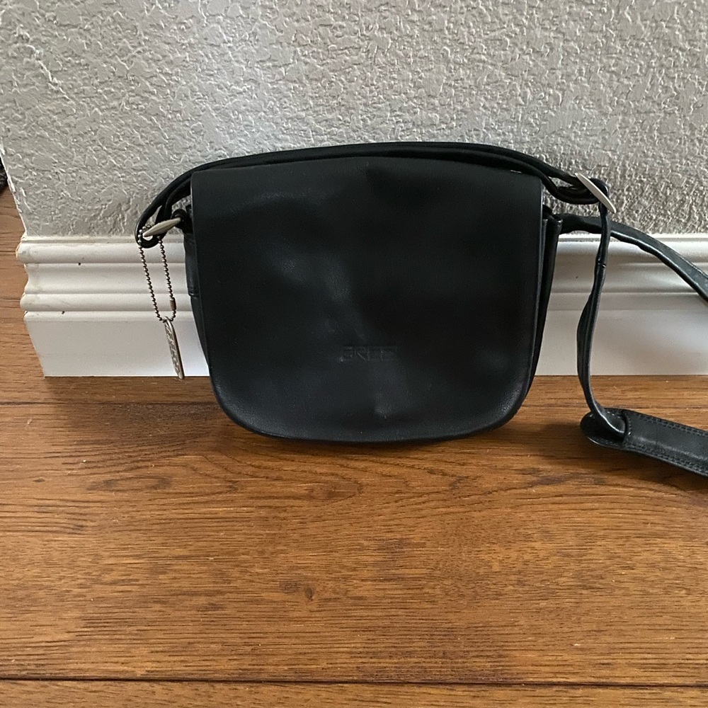 Vintage Bree Leather Flap Closure Crossbody Bag